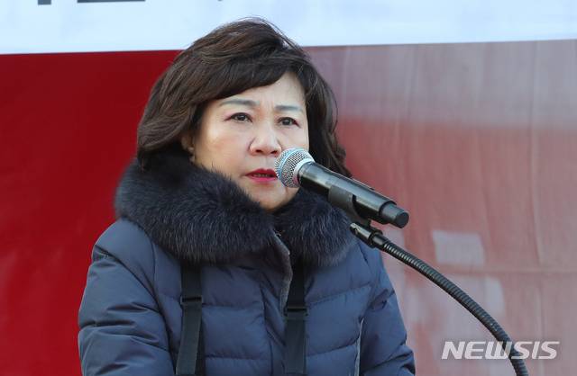 [서울=뉴시스]배훈식 기자 = 김순례 미래통합당 의원. 2019.12.02. dahora83@newsis.com