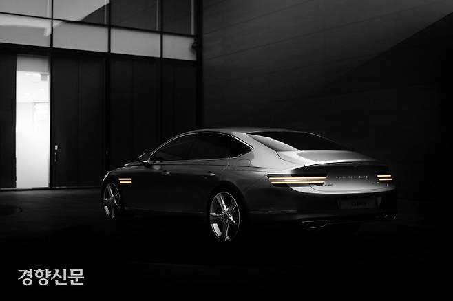 제네시스 G80 후측면. 제네시스 제공