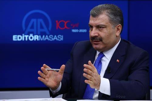 파흐레틴 코자 터키 보건부 장관 [아나돌루=연합뉴스]