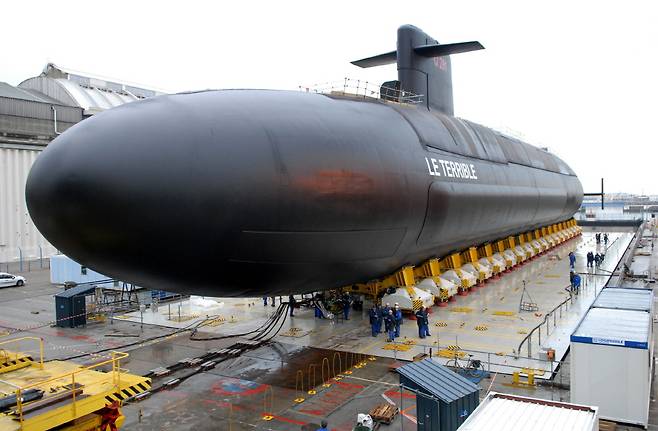 르 트리옹팡급 전략핵잠수함은 2010년까지 4척이 건조되었다. 사진=프랑스 해군