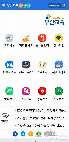 부산교육다모아앱 캡처(사진=부산CBS 박창호 기자)