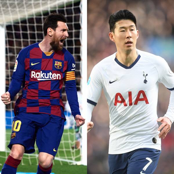 메시와 손흥민    게티이미지코리아