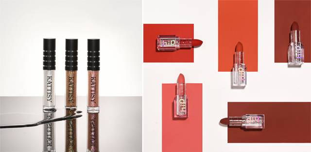 왼쪽부터 캣시티 ‘트윙클 빔 글리터라이너’, 히파지지 ‘나이스 투 밋 매트’