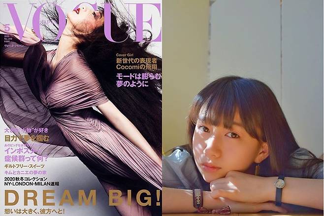 ▲ 일본 유명 배우 기무라 타쿠야의 딸 코코미가 '보그 저팬' 표지 모델로 데뷔했다. 출처|코코미 인스타그램 캡처