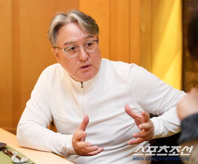 김경문 야구 국가대표팀 감독이 13일 서울 압구정로에서 진행된 스포츠조선과의 창간 인터뷰에서 질문에 답하고 있다. 허상욱 기자 wook@sportschosun.com/2020.03.13/