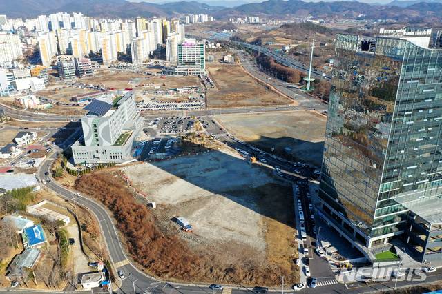 [진주=뉴시스] 진주혁신도시 클러스터 부지.