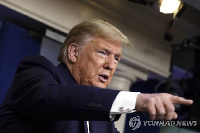 도널드 트럼프 미국 대통령 2020.3.26 Photo by Yuri Gripas/UPI