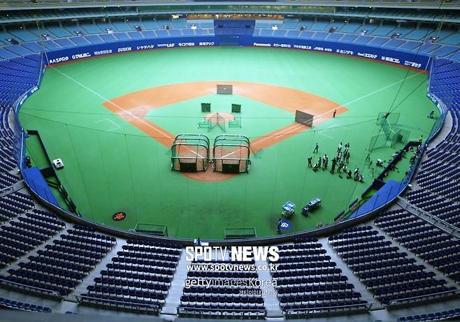 ▲ 텅빈 나고야돔 전경.