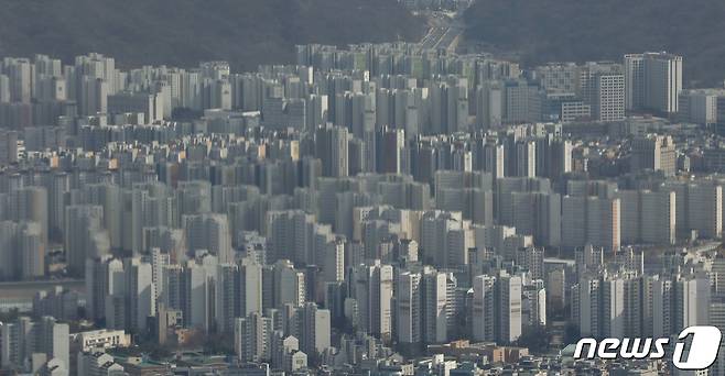 자료사진. 서울 도심 아파트 단지의 모습.© News1 이동해 기자