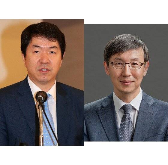 김윤상 변호사(왼쪽)과 한동수 대검 감찰부장.