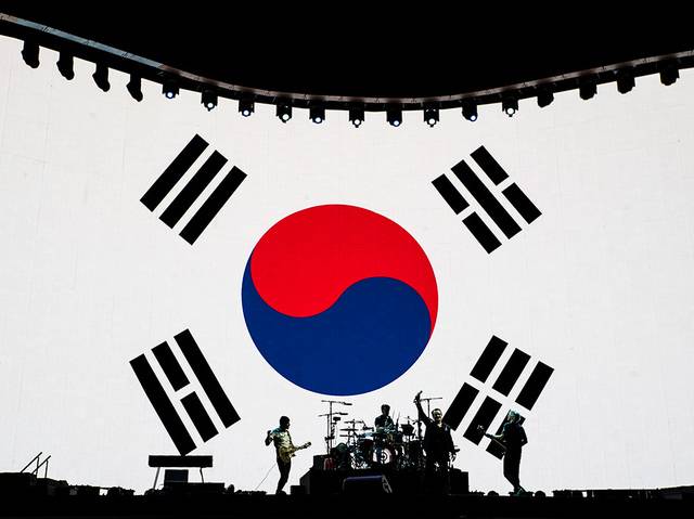 지난해 12월 고척 스카이돔에서 내한공연을 했던 U2. U2홈페이지
