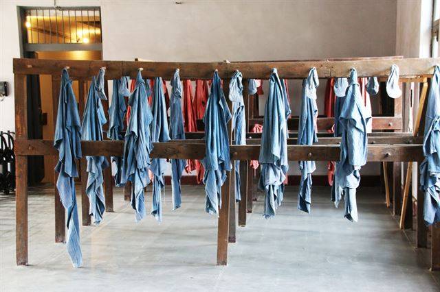 뤼순감옥에 전시된 수의.