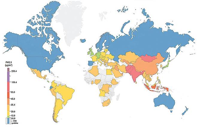 2019 세계 공기질 지도
