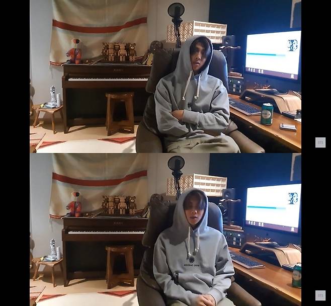 방탄소년단 공식 유튜브 생중계 캡처