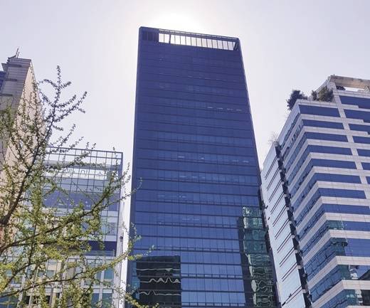 마포구 양화로에 위치한 좋은사람 빌딩 외관_사진=김설아 기자