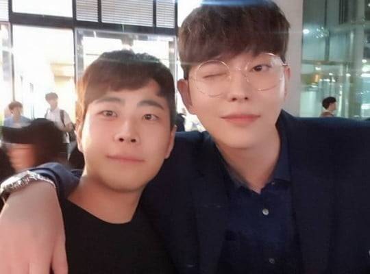 이욱 대표와 배우 윤균상/사진=이욱 인스타그램