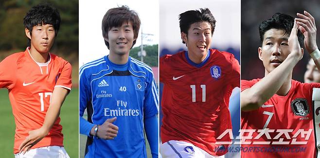 10년 전 한국 축구 유망주에서 대한민국 캡틴으로 성장한 손흥민.