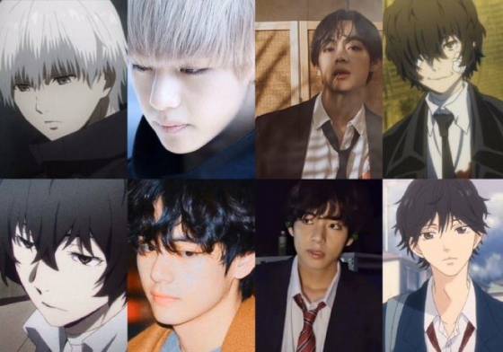 순정만화 '만찢남' 비주얼..방탄소년단 뷔 닮은 만화 캐릭터 화제