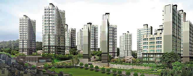 서울 강서구 등촌동 365번지 일대에 들어설 '스톤힐등촌'의 완공 후 예상 모습. 서울 지하철 9호선 등촌역에서 걸어서 5분 거리에 있어 여의도까지 10분대, 강남까지 20분대에 도달할 수 있다. /스톤힐등촌 제공