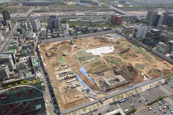 28일 서울 강남구 삼성동 현대차 신사옥 건립 부지. 기사의 특정 표현과 연관 없음 (사진=연합뉴스 제공)