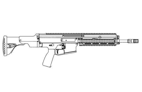 일본의 차기 돌격소총인 20식 도면. [사진 Military Blog]