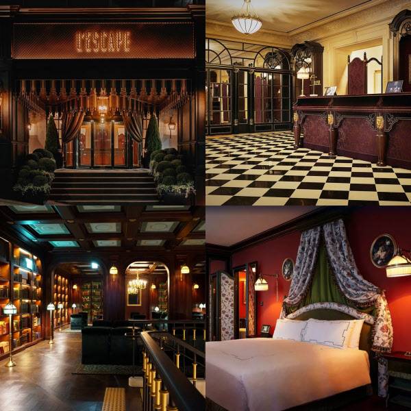 과감한 인테리어 디자인을 선보인 부티크 호텔 '레스케이프'.