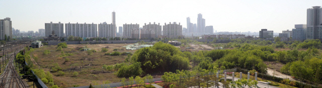 용산 정비창 부지 전경./연합뉴스