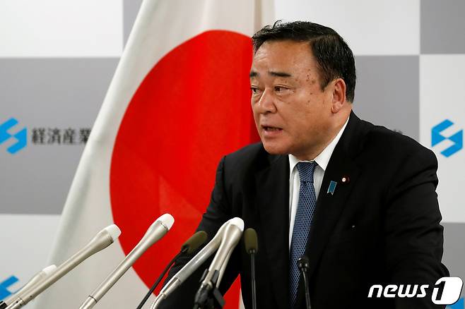 가지야마 히로시 일본 경제산업상 <자료사진> © 로이터=뉴스1
