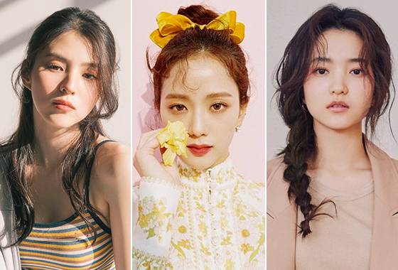 배우 한소희, 그룹 블랙핑크 지수, 배우 김태리/사진=배럴, 지수 인스타그램, 프론트로우