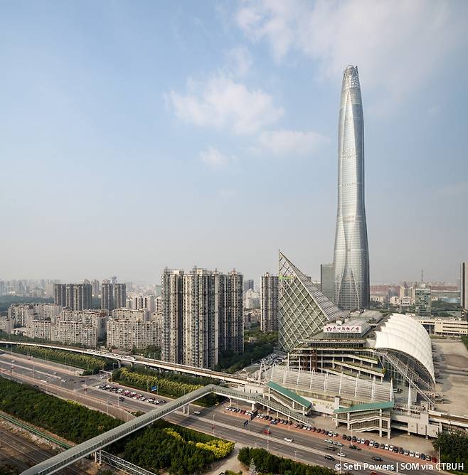 2019년에 완공된 건물 중 가장 높은 중국 톈진CTF파이낸스센터(530m). CTBUH 제공