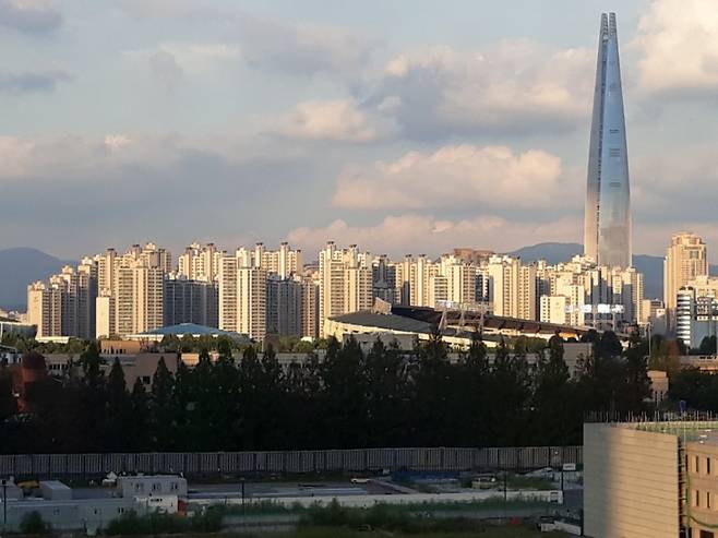 서울 송파구 잠실동 아파트 밀집지역의 모습. [헤럴드경제DB}