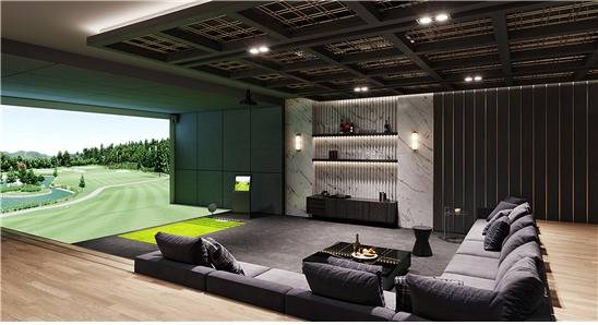 트릴리언트 반포의 골프연습장./자료제공=대우건설© 뉴스1