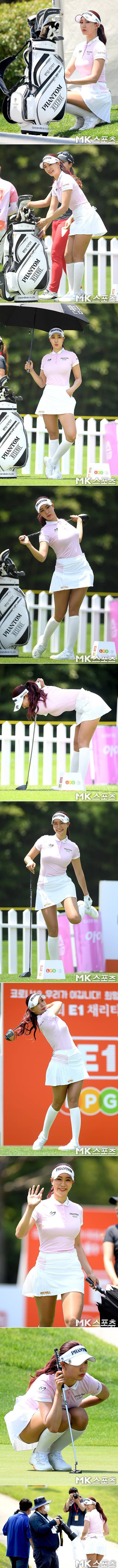 섹시미가 돋보이는 미녀골퍼 유현주