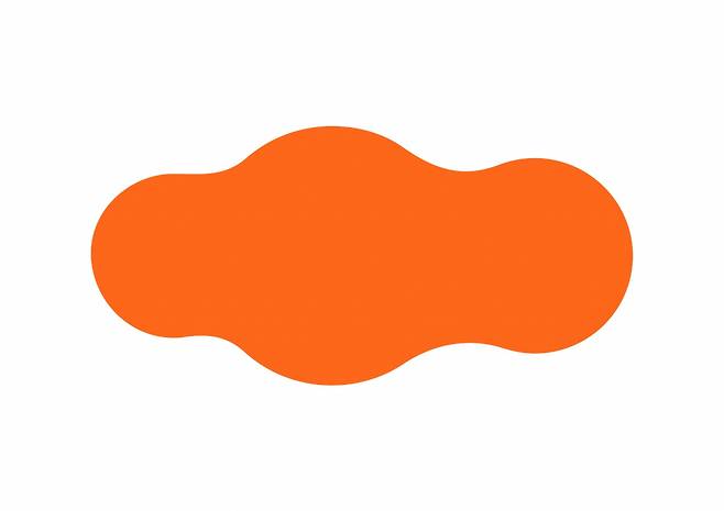 e편한세상의 새로운 BI. 대표 심볼인 오렌지색 구름만 강조해 브랜드 명칭 없이도 상징성을 나타낼 수 있도록 했다. [대림산업]