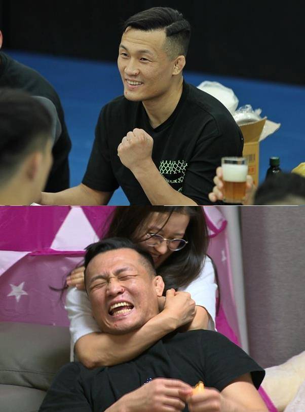 ‘동상이몽2’ 정찬성이 아내 박선영과 몸싸움을 벌인다.SBS 제공