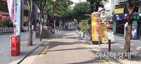 9일 오후 홍대 인근 한 번화가. 사진=한승곤 기자 hsg@asiae.co.kr