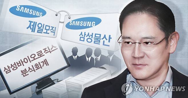 삼성그룹 이재용 부회장 삼성 합병 · 승계 의혹 (PG) [장현경 제작] 사진합성·일러스트