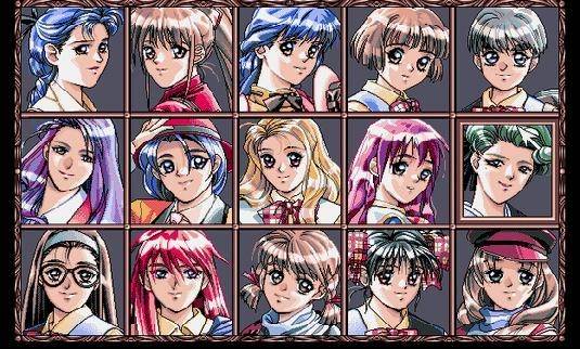 1922년 출시된 엘프사의 '동급생'. 사진은 후속작인 '동급생2' 캐릭터들.