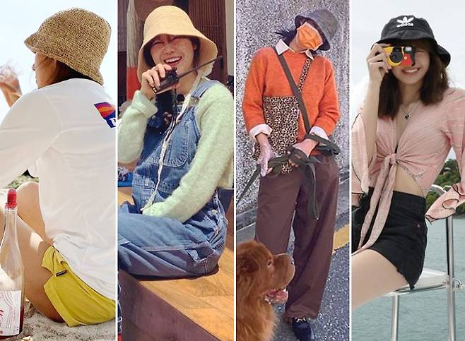 가수 이효리, 배우 공효진, AOA 설현, 블랙핑크 리사 /사진=인스타그램