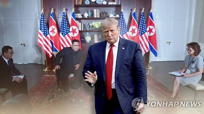 트럼프, 북미관계 교착 볼턴 탓…"리비아모델에 김정은 분통" (CG) [연합뉴스TV 제공]