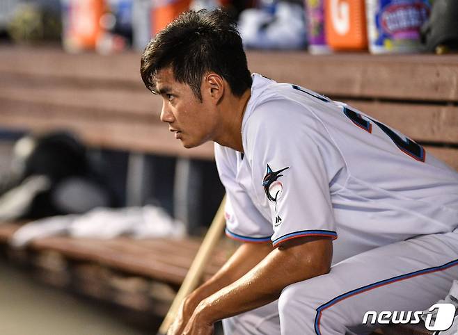 대만의 야구스타 천웨이인이 시애틀 매리너스에서 방출됐다. © AFP=뉴스1