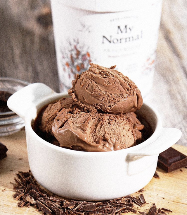 설탕을 일체 넣지 않고 만든 아이스크림 '키토스노우'. 마이노멀푸드 인스타그램 캡처