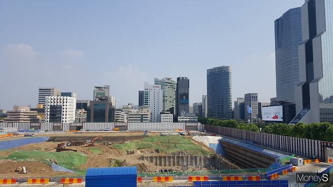 서울 강남구 삼성동 현대자동차그룹 글로벌비즈니스센터(GBC) 건설현장. /사진=김창성 기자