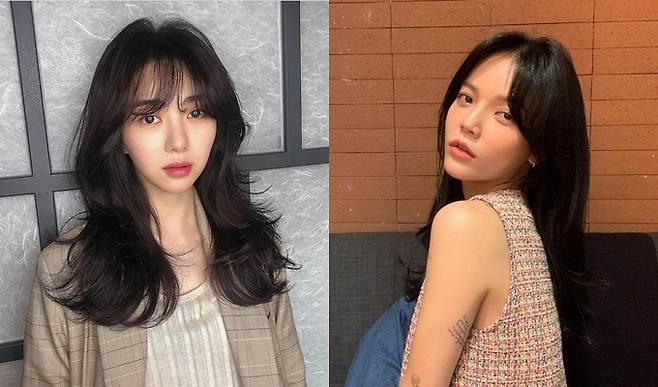 AOA 출신 배우 권민아(왼쪽)과 AOA 지민./사진=인스타그램