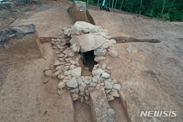 [서울=뉴시스]양양 후포매리 고분군 연도부(남동쪽)(사진=문화재청 제공)2020.07.06 photo@newsis.com