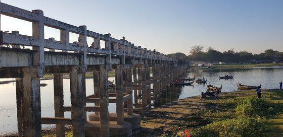 우베인다리의 멋진 모습. [사진 조남대]