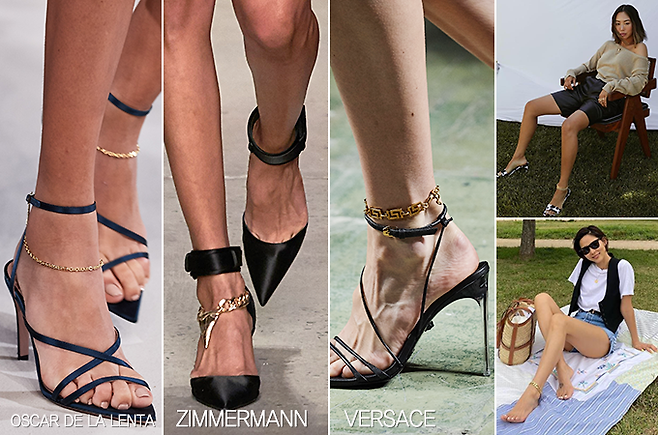 /사진=오스카 드 라 렌타, 짐머만, 베르사체 2020 SS 컬렉션, 패션인플루언서 아미송, 김나영 인스타그램