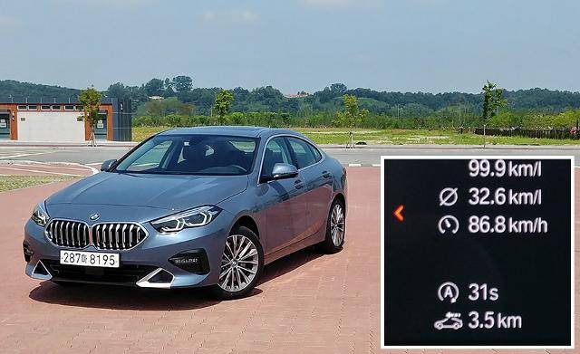 BMW 220d 그란쿠페 자유로 주행