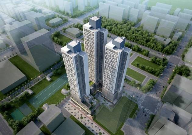 평촌 푸르지오 센트럴파트 조감도