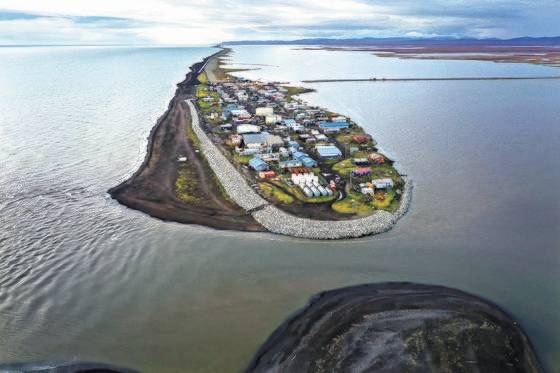 2019년 9월 10일 알래스카주 키발리나의 모습. 키발리나 등 알래스카 섬 마을들은 온난화 위기에 직면해 있다. 해안 침식으로 인해 바다 빙하도 손실됐다. [AFP=연합뉴스]